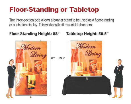 48" Retractable Banner Stand